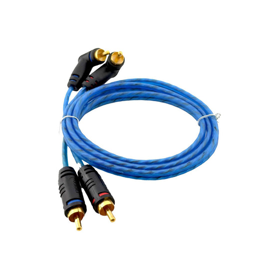 3 Feet RCA Cable Front View Wired Blue