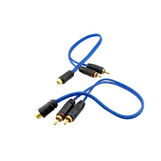 ORION Cobalt CRY2M (1 Foot) RCA Y Adapter 1 RCA Female to 2 RCA Male Stereo Car Audio