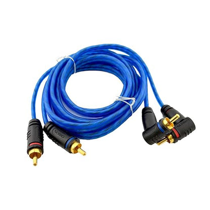 ORION Wired CR6FT (6-Ft Blue) 2 Channel RCA Male to RCA Male Stereo Car Audio Cable