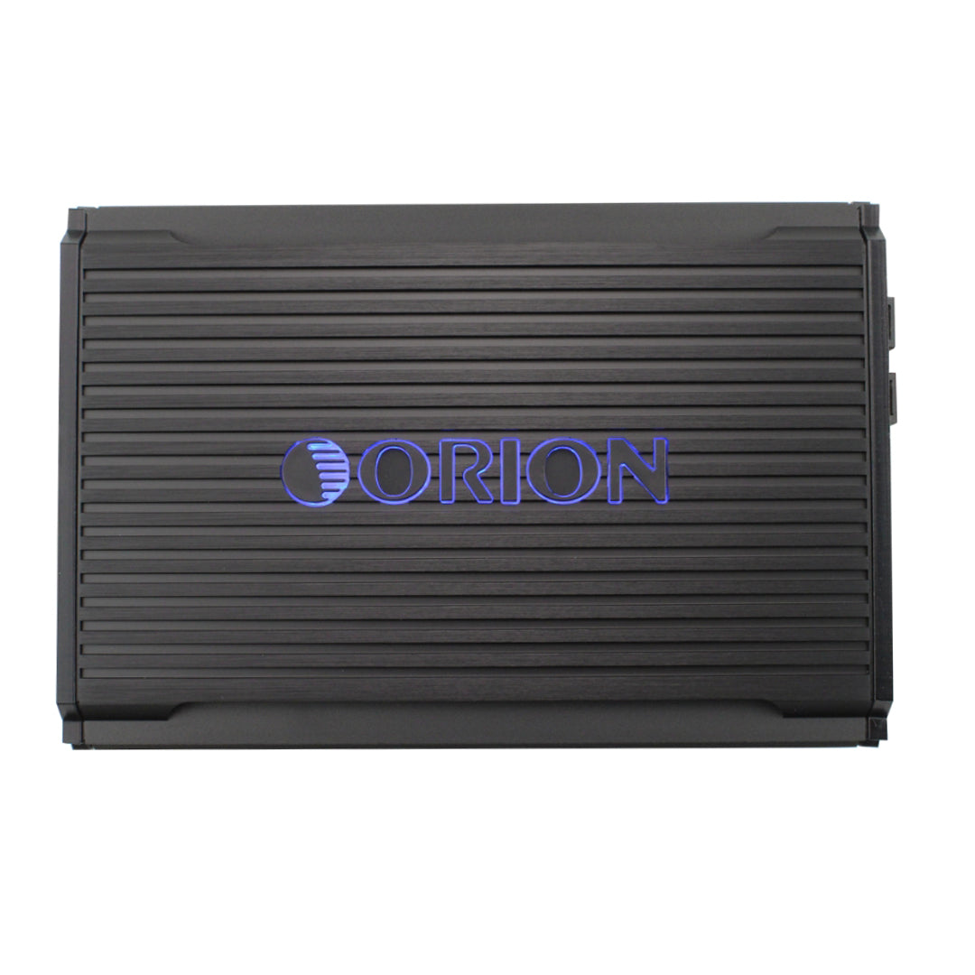 Black electronic device with 'Orion' branding on a white background
