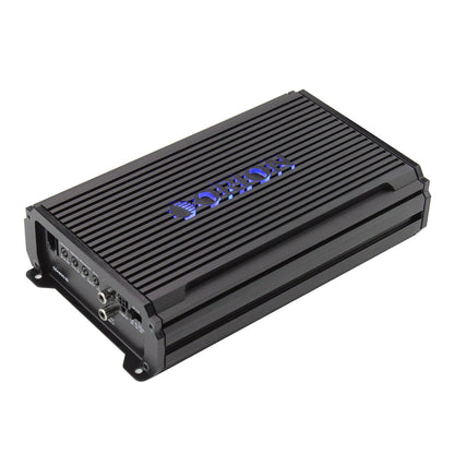 ORION car audio amplifier with blue logo on a white background