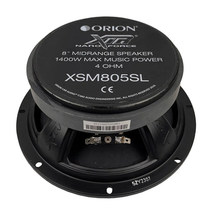 XSM805SL - 8 inch 4 Ohm Slim Ultra Efficient Midrange Speaker - Orion Car Audio