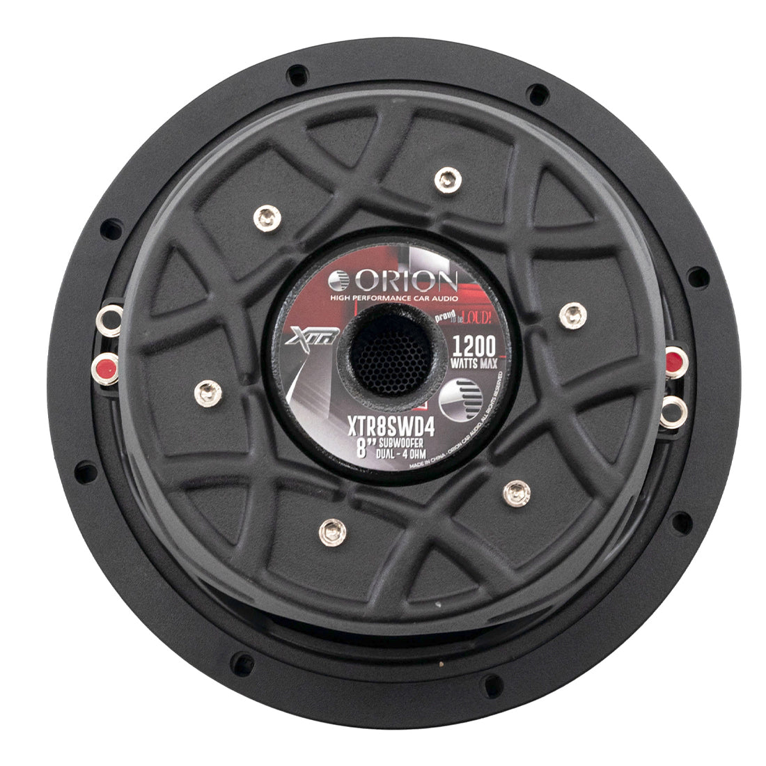 XTR8SWD4 Slim Shallow Mount Car Subwoofer Dual 4 Ohm 1200W